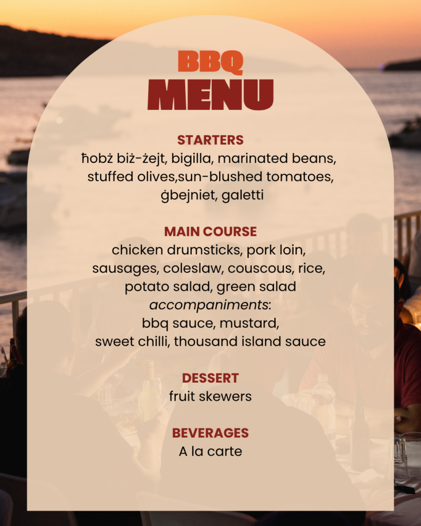 BBQ Menu